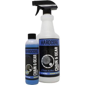 HARDCORE Chain & Gear Cleaner, Kit with bottle