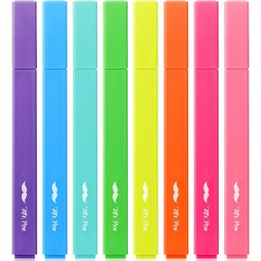 Mr. Pen- Aesthetic Highlighters, 8 pcs, Chisel Tip, Vibrant Colors, Cute Highlighters Assorted Colors, Bible Highlighters and Pens No Bleed, No Bleed Highlighters for Bible Pages No Bleed