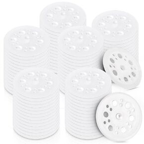 Frcctre 500 Pcs 46 mm Plastic Washers Load Spreading Polypropylene Washers for Fixing and Fastening Rigid Foam Insulation Foam Board Panels and Sheets, Plastic Washers for Screws Nail