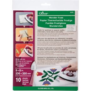 Clover Wonder Fuse Notion, White, 9" Height, 8" Length, 0.2" Width