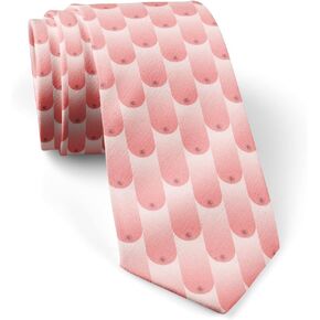 ( Breasts Boobs ) Fashion Novelty Necktie, Conversation Neckwear Ties Great for Party and Events