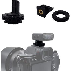 Original DJI Mic TightyMount Cold Shoe Screw Mount with 1/4-20 Tripod Thread Adapter 3D Printed for use on Cages Tripods and on Camera Hot Shoe