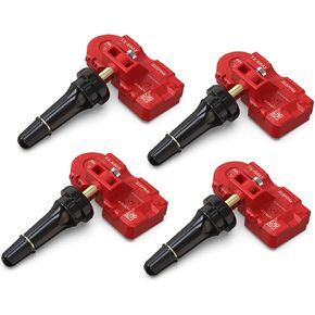 MORESENSOR Signature Series 315MHz TPMS Tire Pressure Sensor 4-Pack | Preprogrammed for Select 270+ Japanese Brand Models | Replacement for 42607-33011 | Snap-in | NX-S008-SN-4