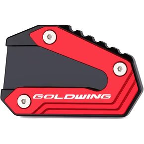 Motorcycle Side Stand Extension Kickstand Plate Compatible With Honda Goldwing 1800 GL1800 2002-2017 | Foot Pad Support Gold wing GL 1800 Goldwing1800 Accessories (black)