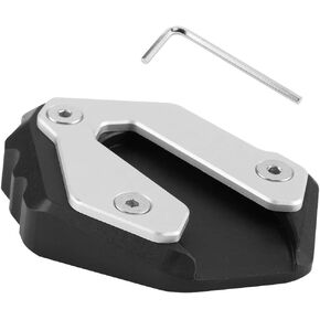 Qiilu Motorcycle Kickstand Pad, Foot Side Stand Extension Pad Support Plate Fit for Yamaha MT 09 Tracer XSR900