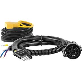 CURT 56476 4-Way Flat Vehicle-Side to USCAR Wiring Adapter