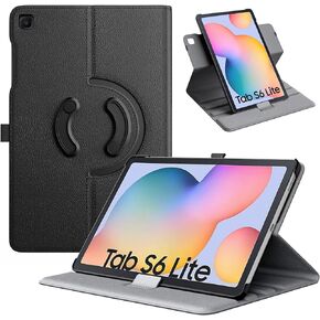 TiMOVO Case for Samsung Galaxy Tab S6 Lite 2024/2022/2020, 90 Degree Rotating Stand Cover with S Pen Loop, Support Auto Wake Sleep for Galaxy Tab S6 Lite 10.4" Tablet, Gilding
