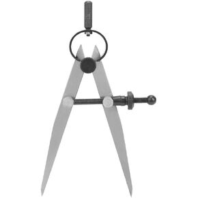 4 inch Leather Compass Adjustable Lockable Steel Divider Wing Creaser DIY Leathercraft Rotating Line Dividers Tool