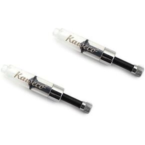Kaweco Mini Converter Sport 2 Pack, Black/Clear, Writing Instrument