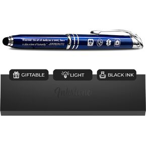 Inkstone Medical Inspirational Gift Pen with Quote Wherever the Art of Medicine is Loved, There is Also a Love of Humanity Multifunction Stylus Pen Light