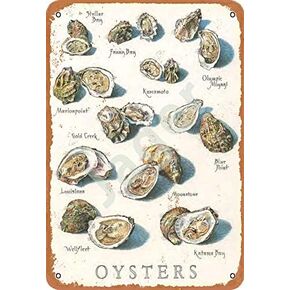 Jager Oysters Retro Metal Decor Wall Plaque Vintage Tin Sign for House Cafe Club Home Or Bar