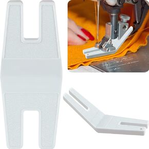 2 Pcs Bulky Seam Jumper Reed Hump Jumper Sewing Tool Button Sewing Plate Aid Machine Tools Walking Foot and Flush Plate Presser Foot Accessories for Chunky Denim and Hemlines