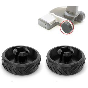 عجلة بديلة مطورة باللون الأسود مكونة من قطعتين لمكنسة Ryobi اللاسلكية (PCL720K / PBLSV716K)، ملحقات عجلات بديلة in Kuwait