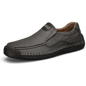 Men's Casual Leather Loafers Shoes Slip On Dress Shoes Walking Driving Moccasins
