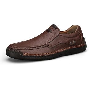 Men's Casual Leather Loafers Shoes Slip On Dress Shoes Walking Driving Moccasins