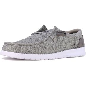 Nautica Men's Comfort Loafers, Lace-Up Boat Shoe, Lightweight Casual Stretch Sneaker-Rushford 1