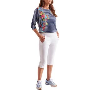 Tribal Women's Flatten It Pull on Capri W/Zippers
