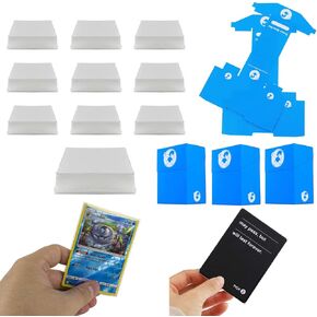 DeElf 1000 Bulk Clear Card Sleeves for Playing Card Standard Size Trading Game Fit MTG Baseball and Sport Cards Acid Free Enhance Penny Protector