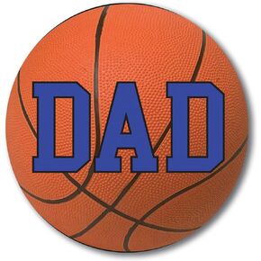 Magnet Me Up Basketball Sports Magnet Decal, 5 Inch Round, Heavy Duty Automotive Magnet for Car, Truck, SUV, Lockers, Fridge, or Any Other Magnetic Surface, Vinyl