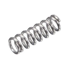 uxcell Compression Spring,304 Stainless Steel,8mm OD,1.2mm Wire Size,13mm Compressed Length,20mm Free Length,61.8N Load Capacity for Home Projects, Silver Tone, 15pcs