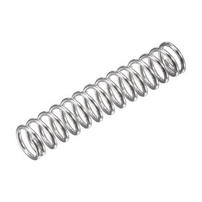 uxcell Compression Spring,304 Stainless Steel,8mm OD,1mm Wire Size, 26mm Compressed Length,40mm Free Length,31.4N Load Capacity for Home Projects, Silver Tone, 5pcs