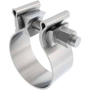 BORLA 18325 Universal Accuseal 2.5" Clamp Single Bolt Design T-304 Stainless Steel