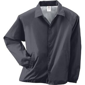 Augusta Sportswear Mens Nylon Coach Jacket/Lined Jacket, Graphite, X-Large US