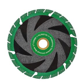 Diamond Blade for All Purpose - KURSTOL 3"/75mm Arbor 3/8"(10mm) Metal Cut Off Wheel for Granite,Marble,Stone,Stainless Steel,Concrete,Masonry,Glass,Plastic,Iron,Rebar,Angle Grinder Saw Blade