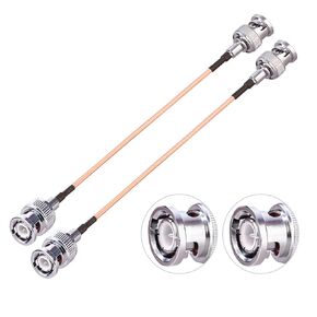 BNC Splitter Cable BNC Male to Dual BNC Female Extension Cable V Type RG316 6inch(15cm) Coaxial Pigtail Cable BNC Cable 50 Ohm 2 Pack