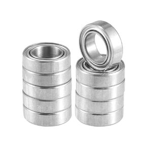 ACROPIX MR106ZZ Bearings Double Shielded Pre-Lubricated Deep Groove Ball Bearings 6x10x3mm Silver Tone - Pack of 10