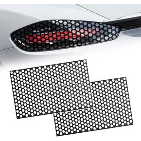 2PCS Car Exterior Styling Stickers, Car Tail Light Tint Film, Car Rear Tail Light Lamp Stickers, Car DIY Self Adhesive Tint Film Sheet, Honeycomb Car Stickers Headlight Tint Film for Cars (Black)