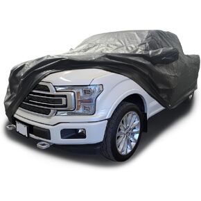 CarsCover Custom Fits for 2001-2024 Ford F150 Crew Cab 5.5ft Short Bed Box Truck Car Cover Premium Xtrashield Black