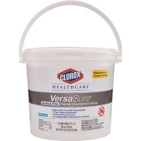 Clorox Healthcare Versasure Alcohol-Free Cleaner Disinfectant Wipes, CloroxPro Healthcare Cleaning and Industrial Cleaning, 110 Count - 17595