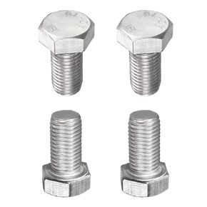 M16x30mm(DxH) Hex Bolts - 4Pack - Good for Machine Tools - 304 Stainless Steel Hexagon Head Screws