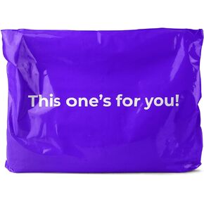 Rollo Poly Mailers 14.5x19 Inches - Purple Polymailer Packaging Bags (50 Pack) - Self Seal Adhesive Shipping Envelopes - Small Business Mail Supplies - Tear Resistant 14.5 x 19 Poly Bag with Message