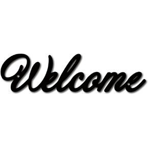 CREATCABIN Blessed Wood Sign Wall Decor Art Cutout Letter Word Laser Cut Unfinished Decorative Accessories Rustic for Living Room Home Door Farmhouse Porch Bedroom Decoration 11.8 x 4.7 Inch,Black