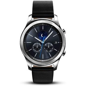 Samsung Gear S3 Classic Smartwatch 4GB SM-R770 with Leather Band (Silver) Tizen OS - International Version with No Warranty (Renewed)