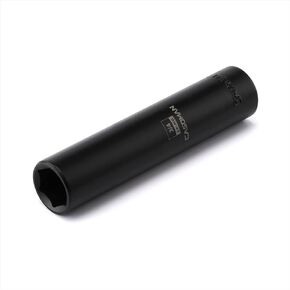 CASOMAN 1/2-Inch Drive Extra Deep Socket (3/4"), CR-MO, SAE, 6-Point, Extra Long