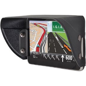 GPS Navigator Sunshade TFY Universal GPS Sun Shade & Glare Visor Shield for 7 inch Car Navigator