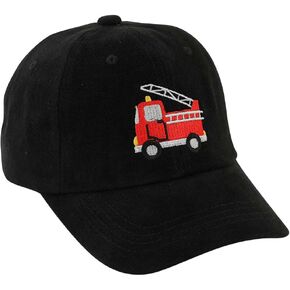 Cute Firetruck Embroidered Baseball Hats Adjustable Buckle Cotton Cap Summer fire car Cap for Boys Girls