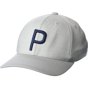 Puma Golf Unisex Kid's Youth P Cap, Ash Gray-Navy Blazer