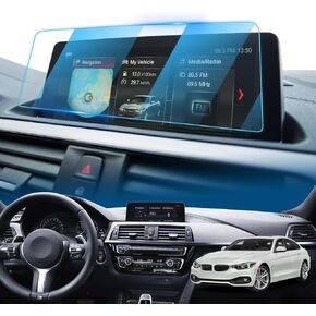 LFOTPP BMW 2 Series 3 Series 4 Series 8.8-Inch Car Navigation Screen Protector,Clear Tempered Glass Center Touch Screen Protector Anti Scratch High Clarity