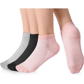 جوارب DIBAOLONG للكاحل للنساء للجري رياضية منخفضة القطع بدون جوارب مبطنة بالقطن 3 أزواج in Kuwait