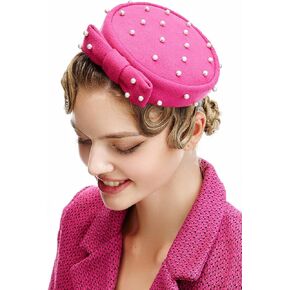 قبعة Coucoland Fascinator لحفلات الكوكتيل والشاي وعصابة رأس عتيقة من ديربي لحفلات الزفاف in Kuwait