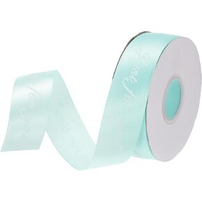 MECCANIXITY 1 Inch Wide Satin Ribbon Just for You Personalized Grosgrain Valentine Ribbon 25 Yard for Gift Wrapping Cake Box Bows, Champagne Gold