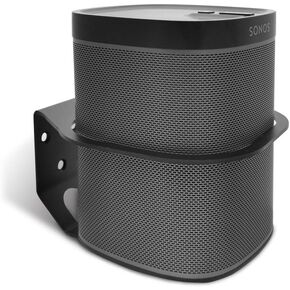 Wall Mount Bracket Compatible Sonos One and Sonos Play 1, Sturdy Metal Made Mount Stand Holder Compatible Both Sonos One and Play 1 Smart Speaker (Black 1)