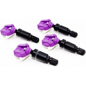 Set of 4 MAX MXSA001 TPMS 315mhz Tire Pressure Sensors for Toyota Replaces 426070C091 426070C101 w/Matte Black Aluminum Valve Stems