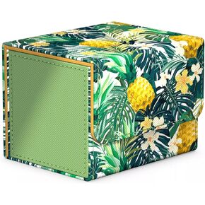 Ultimate Guard Limited Run Sidewinder 100+ Floral Places II، صندوق سطح السفينة لـ 100 بطاقة TCG مزدوجة الأكمام، وردي ميامي، إغلاق مغناطيسي وبطانة داخلية من الألياف الدقيقة...