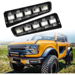 LED Fog Lights Switchback White Amber Compatible with Ford F150 F-150 SVT Raptor 2010 2011 2012 2013 2014 with Amber Sequential Turn Signal White DRL Bumper Fog Driving Lights