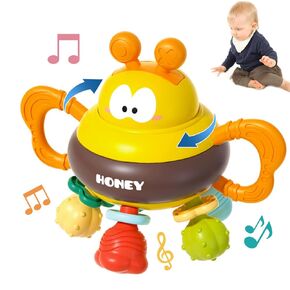 Baby Sensory Teething Toys, Teething Relief Ball for Infants, Gifts for Newborn Boys Girls 18 Months Baby Rattle Chew Toys